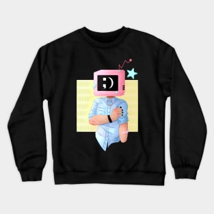 Winky Wonk TV Head Crewneck Sweatshirt